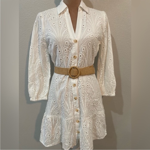 Mango eyelet shirt dress - Picture 6 of 9